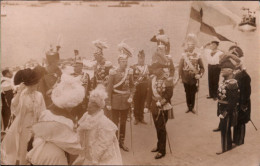 ! Fotokarte, Photo, König Gustav V. Von Scheden, Sweden, Adel, 1908, Kaiser Wilhelm II. ?, - Zweden