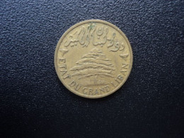 LIBAN SOUS MANDAT FRANÇAIS * : 5 PIASTRES  1936  G.30 / KM 5.2    SUP - Lebanon