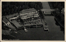 ! Alte Ansichtskarte Luftbild, Gaststätte Alsenbrück, Berlin Wannsee, 1934 - Wannsee