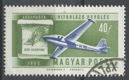 Hongrie - Hungary - Ungarn Poste Aérienne 1962 Y&T N°PA233 - Michel N°F1864 (o) - 40fi O Lilienthal - Usado