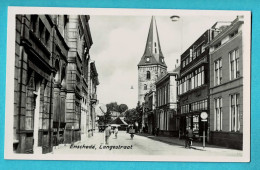 * Enschede (Overijssel - Nederland) * (Sparo - Rotterdam) Fotokaart, Carte Photo, Langestraat, église, Kerk, Animée - Enschede