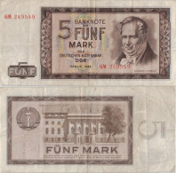 Germany Democratic Republic 5 Mark 1964 P-22a DDR East Germany Banknote Deutschland Allemagne #5077 - 5 Deutsche Mark