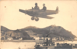 ALLEMAGNE - DRACHENFELS - Carte Photo Montage Avion - Drachenfels