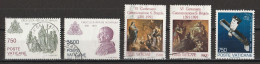 Vatican 1991 : Timbres Yvert & Tellier N° 904 - 905 - 906 - 907 - 908 - 916 - 917 Et 918 Oblitérés. - Oblitérés