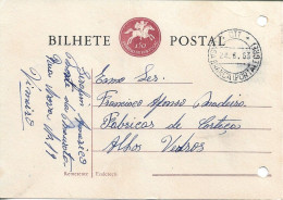 Portugal , 1963 , CASA BRANCA PORTALEGRE   Postmark On Postal Stationery , Alentejo - Marcophilie