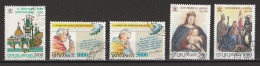 Vatican 1993 : Timbres Yvert & Tellier N° 962 - 964 - 965 - 966 - 967 Et 968 Oblitérés. - Gebraucht