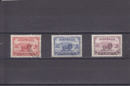 AUSTRALIA - O / FINE CANCELLED - 1934 - MERINOS AND 100TH ANNIV. CAPT. MACARTHUR -  Yv. 97/99    - Mi. 123/5 - Usati