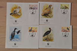 223 ++ FDC WWF WNF WERELD NATUUR FONDS ++ GIBRALTAR VOGELS BIRDS - Andere & Zonder Classificatie