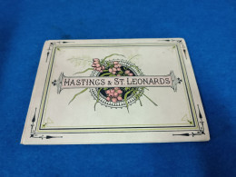 VERY RARE HASTINGS & ST. LEONARDS VIEWS BOOKLET WITH 10 VIEWS / PAGES EARLY XX - Hastings