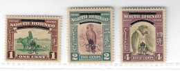 NORTH BORNEO 1947 1c, 2c, 4c SG 335, 336, 338 UNMOUNTED MINT Cat £3.75 - North Borneo (...-1963)