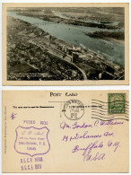 Canada 1930 Postcard Trois-Rivières, Quebec - International Pulp & Paper Co.; Scott 150 - 2c. KGV - Trois-Rivières