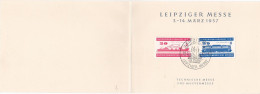 LEIPZIG SPRING FAIR, BOOKLET, 1957, GERMANY - Postzegelboekjes