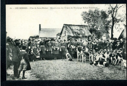 45 LES BORDES - FETE DE SAINT HUBERT - BENEDICTION DES CHIENS DE L'EQUIPAGE RALLE FRANCBORD - LOT DE 2 CPA - Andere & Zonder Classificatie