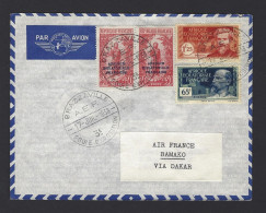 POSTE AÉRIENNE AVION AVIATION  1938 BRAZZAVILLE BAMAKO VIA DAKAR - 1927-1959 Covers & Documents