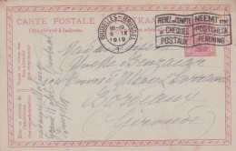 Belgique--1919--entier CP  De Bruxelles Pour Bordeaux-33 (Gironde)..beau Cachet Du  9-9-1919 - Tarjetas 1909-1934