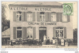 Julot1939 ....  HALANZY ..--  Maison FRONTIERE .  A L ' Etoile . 1905 Vers PARIS ( Mr Emile GERVAL ) . Voir Verso . - Aubange