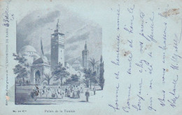 PARIS --EXPO 1900-- Palais De La Tunisie ( Fond Bleu ) - Expositions