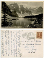 Canada C.1935 Postcard Moraine Lake & Valley Of The Ten Peaks, Alberta; Scott 218 - 2c. King George V - Altri & Non Classificati