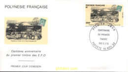 715189 MNH POLINESIA FRANCESA 1992 CENTENARIO DEL PRIMER SELLO DE EFO - Neufs