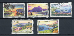 POLYNESIE - PAYSAGES - N° Yt 30/34 Obli. - Usati