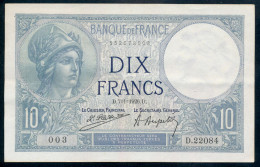 10 Francs 1926 Fay- F.06-10 SUP+ - 10 F 1916-1942 ''Minerve''