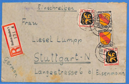 Allemagne Zone Française - 1946 - Lettre Einschreiben De Baden Baden - G24440 - Emissions Générales