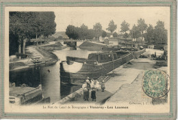 CPA - (21) VENAREY-Les LAUMES -Mots Clés: Canal De Bourgogne, Chemin De Halage, écluse, Péniche, Port, Quais - 1906 - Venarey Les Laumes