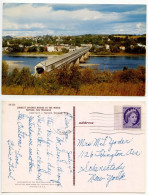 Canada 1957 Postcard Hartland, New Brunswick - Longest Covered Bridge In The World; Scott 340 - 4c. QEII - Altri & Non Classificati