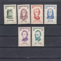 France - Année 1956 - Neuf** - N°1082/87** - Personnages étrangers Ayant Participé à La Vie Française - Unused Stamps