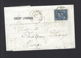 LETTRE 1879 N° 90 OBL GARE DE LYON - 1877-1920: Période Semi Moderne