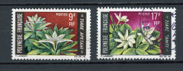 POLYNESIE : FLORE - N° Yt 64+65 Obli. - Usados