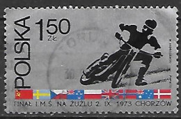 POLOGNE     -     MOTOCYCLISME    -    Oblitéré - Moto