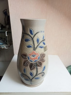 Vase Ancien Hauteur 28 Cm Diamètre 14 Cm En Gres Artisanal - Vazen