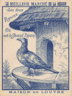 Image        49         Devinette  .Maison Du Louvre Niort   2 Pigeons  Où Est Le Second ?  11x8.5         (voir Scan) - Andere & Zonder Classificatie