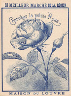Image        49         Devinette  .Maison Du Louvre  Niort  Fleur. Cherchez La Petite Rose      11x8.5    (voir Scan) - Andere & Zonder Classificatie