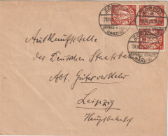Delcampe - DANZIG - 1925 - ENVELOPPE De ZOPPOT => LEIPZIG - Covers & Documents
