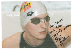 NATATION - Sophie HUBER -   Signature...Autographe Véritable - Sportlich