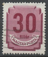 Hongrie - Hungary - Ungarn Taxe 1946-50 Y&T N°T176 - Michel N°P176 (o) - 30fi Chiffre - Filigrane * - Port Dû (Taxe)