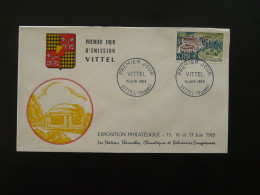 FDC Station Thermale De Vittel 88 Vosges 1963 (ex 1) - Termalismo
