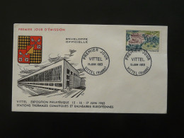 FDC Station Thermale De Vittel 88 Vosges 1963 (ex 2) - Termalismo