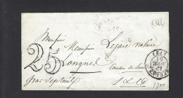 LETTRE 1851 De MEULAN Avec OR - 1849-1876: Klassik