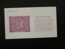 Gravure Unipost Vitrail De La Sainte Chapelle Stained Glass 1966 - Glas & Fenster