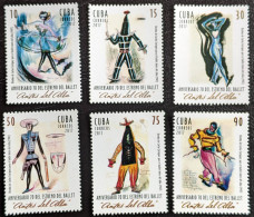 Cuba, 2017, Mi 6236-6242, 70th Anniversary Of The “Antes Del Alba” Ballet, 6v+block 348, MNH - Danse