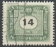 Hongrie - Hungary - Ungarn Taxe 1953 Y&T N°T202 - Michel N°P202 (o) - 14fi Cinquantenaire Du Timbre Taxe - Postage Due