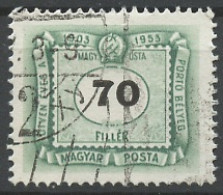 Hongrie - Hungary - Ungarn Taxe 1953 Y&T N°T211 - Michel N°P211 (o) - 70fi Cinquantenaire Du Timbre Taxe - Postage Due