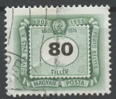 Hongrie - Hungary - Ungarn Taxe 1953 Y&T N°T212 - Michel N°P212 (o) - 80fi Cinquantenaire Du Timbre Taxe - Segnatasse