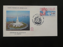 FDC Statue De La Liberté Statue Of Liberty St-Pierre Et Miquelon 1986 (ex 1) - FDC