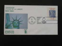 FDC Statue De La Liberté Statue Of Liberty USA 1986 - 1981-1990