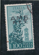 1948 Italia Italy Trieste A  CAMPIDOGLIO 100 Lire Aereo Usato Used Air Mail - Usati