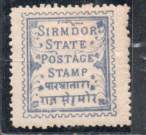 SIRMOOR SIRMUR INDIA INDE 1879  1p MH - Sirmoor